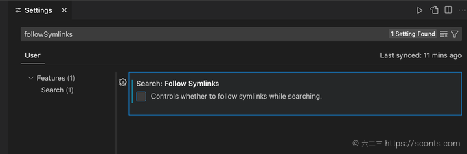 followSymlinks参数取消